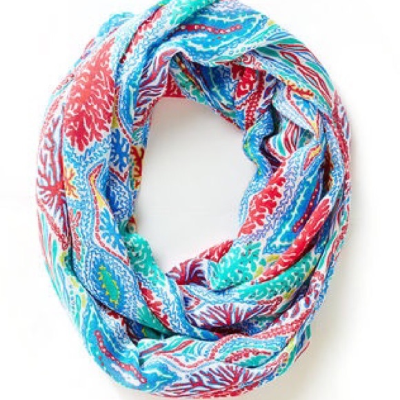 Lilly Pulitzer Colorful Patterned Scarf - Picture 1 of 5